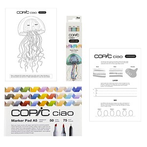COPIC® Ciao 2D Pastel Palette Starter Layoutmarker-Set farbsortiert 1,0 + 6,0 mm, 1 Set von COPIC®