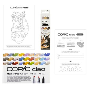 COPIC® Ciao 2D Pet Palette Starter Layoutmarker-Set farbsortiert 1,0 + 6,0 mm, 1 Set von COPIC®