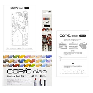 COPIC® Ciao 3D Architect Palette Starter Layoutmarker-Set farbsortiert 1,0 + 6,0 mm, 1 Set von COPIC®