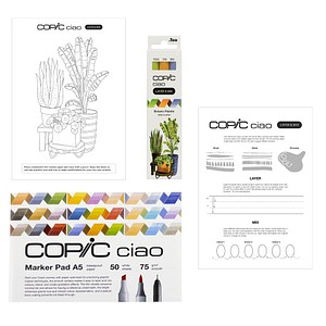 COPIC® Ciao 3D Botanic Palette Starter Layoutmarker-Set farbsortiert 1,0 + 6,0 mm, 1 Set von COPIC®