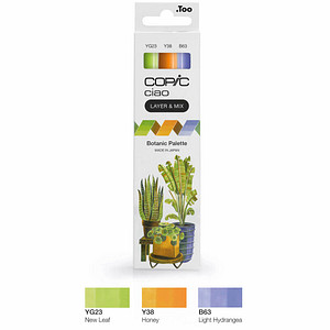 COPIC® Ciao Botanic Palette Layoutmarker-Set farbsortiert 1,0 + 6,0 mm, 3 St. von COPIC®