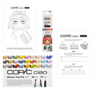 COPIC® Ciao Vibrant Palette Starter Layoutmarker-Set farbsortiert 1,0 + 6,0 mm, 1 Set von COPIC®