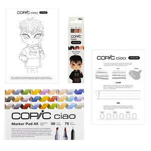 COPIC® Ciao Warm Palette Starter Layoutmarker-Set farbsortiert 1,0 + 6,0 mm, 1 Set von COPIC®