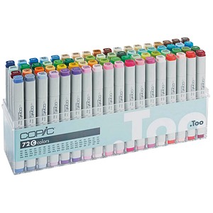 COPIC® Classic C Layoutmarker-Set farbsortiert 1,0 + 6,0 mm, 72 St. von COPIC®