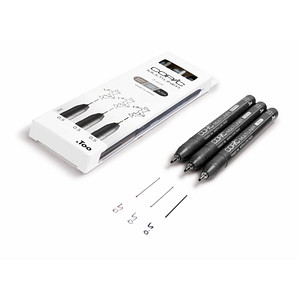 COPIC® Multiliner Fineliner schwarz 0,5 mm, 3 St. von COPIC®