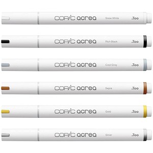 COPIC® acrea Essentials Layoutmarker-Set farbsortiert 0,8 mm, 6 St. von COPIC®