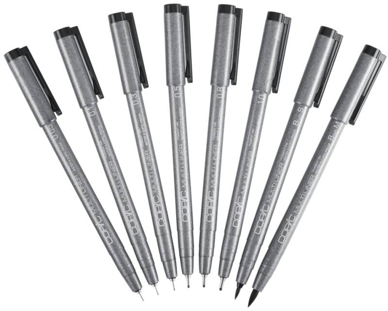 COPIC Fineliner MULTILINER, 0,1 mm, schwarz von COPIC
