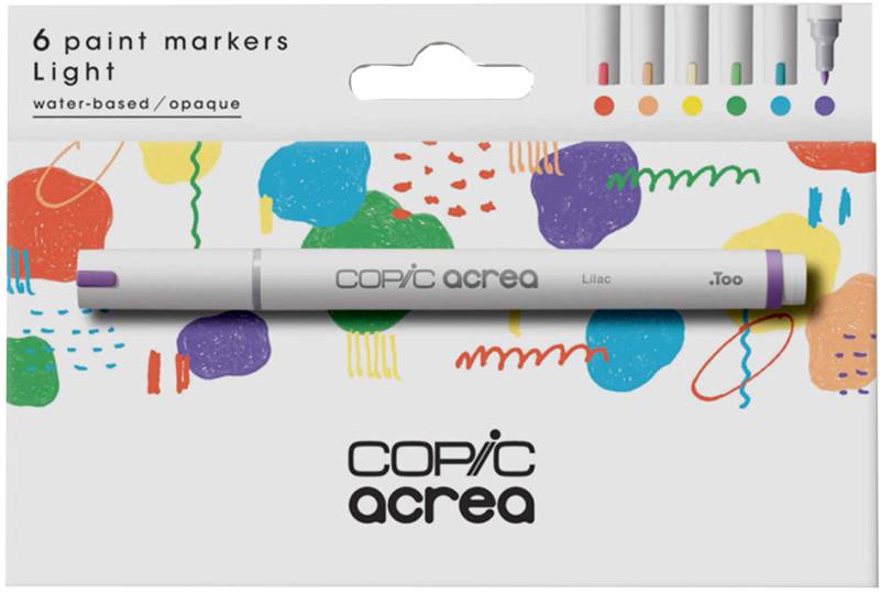 COPIC Marker acrea , Light, , 6er Set von COPIC