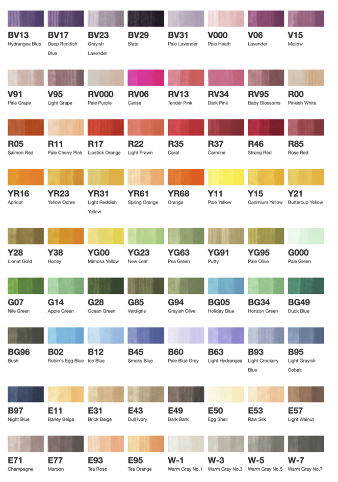 COPIC Marker ciao, 72er Set B COPIC Marker ciao, 72er Set B von COPIC