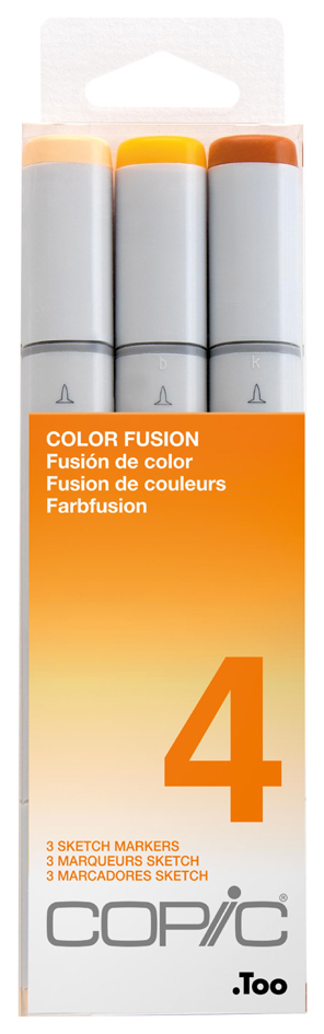 COPIC Marker sketch, 3er Set , Color Fusion 4, von COPIC