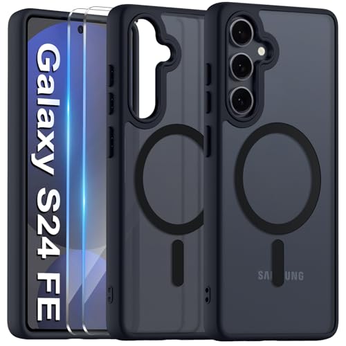 COPIKE Magnetisch Kameraschutzhülle für Samsung Galaxy S24 FE 5G Hülle mit 2 Stück Schutzfolie, Handyhülle Samsung S24 FE Dünn Stoßfest Anti-Fingerabdruck Rückseite Case, Matt Schwarz COPIKE Magnetisch Kameraschutzhülle für Samsung Galaxy S24 FE 5G Hülle mit 2 Stück Schutzfolie, Handyhülle Samsung S24 FE Dünn Stoßfest Anti-Fingerabdruck Rückseite Case, Matt Schwarz von COPIKE
