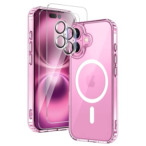COPIKE Magnetisch für iPhone 16 Hülle mit 2 Stück Schutzfolie und 2 Kameraschutz, Rundumschut Handyhülle iPhone 16 Case Magnet Dünn Stoßfest Transparent Nie Vergilbung SchutzHülle, Durchsichtig COPIKE Magnetisch für iPhone 16 Hülle mit 2 Stück Schutzfolie und 2 Kameraschutz, Rundumschut Handyhülle iPhone 16 Case Magnet Dünn Stoßfest Transparent Nie Vergilbung SchutzHülle, Durchsichtig von COPIKE