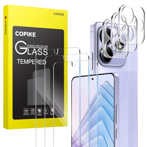 COPIKE Schutzfolie für Xiaomi Redmi Note 14 5G (Nicht für 4G) Panzer Schutzglas mit Positionierhilfe, HD Klar 9H Härte Displayschutz und Kameraschutz, Anti-Kratz & Blasen von COPIKE