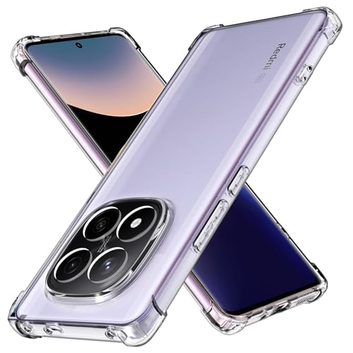 COPIKE Stoßfeste Hülle für Xiaomi Redmi Note 14 Pro+ Plus 5G mit Kameraschutz, Dünn Handyhülle Silikon Kratzfest TPU Nie Vergilbung, Durchsichtig von COPIKE