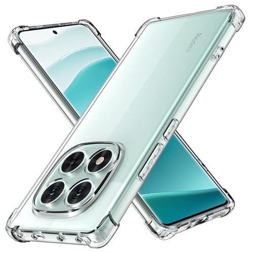 COPIKE Stoßfeste Hülle für Xiaomi Redmi Note 14 Pro 5G mit Kameraschutz, Dünn Handyhülle Silikon Kratzfest TPU Nie Vergilbung, Durchsichtig von COPIKE