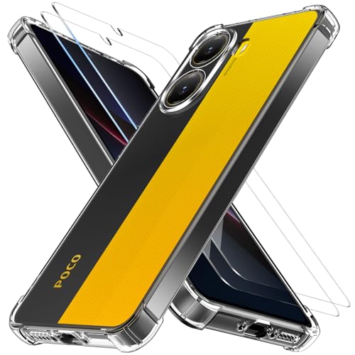 COPIKE Stoßfeste Schutzhülle für Xiaomi Poco X7 Pro 5G und 2 Stück Hartglas mit Kameraschutz, Schutzhülle aus Silikon, dünn, weich, TPU, Anti-Gelb, transparent COPIKE Stoßfeste Schutzhülle für Xiaomi Poco X7 Pro 5G und 2 Stück Hartglas mit Kameraschutz, Schutzhülle aus Silikon, dünn, weich, TPU, Anti-Gelb, transparent von COPIKE