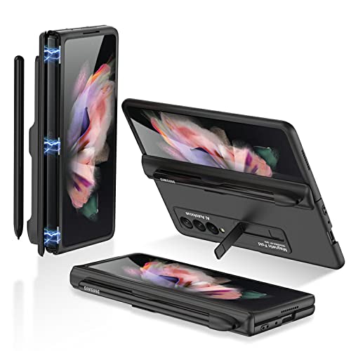 COQUE Galaxy Z Fold 3 5G Hülle,Magnetische Klapphülle mit Stylus Slot,Hülle für Samsung Galaxy Z Fold 3 5G-Schwar COQUE Galaxy Z Fold 3 5G Hülle,Magnetische Klapphülle mit Stylus Slot,Hülle für Samsung Galaxy Z Fold 3 5G-Schwar von COQUE