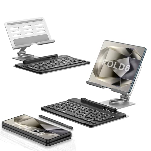 COQUE Galaxy Z Fold 6 Mobile Office Tastatur Kit,Telefon AR Drehwelle+Touch-Stift+Kabellose Bluetooth-Maus,Kit Case geeignet für Falttelefone Fold6/5/4/3/2-Silber COQUE Galaxy Z Fold 6 Mobile Office Tastatur Kit,Telefon AR Drehwelle+Touch-Stift+Kabellose Bluetooth-Maus,Kit Case geeignet für Falttelefone Fold6/5/4/3/2-Silber von COQUE