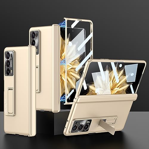 COQUE Honor Magic V2 Hülle mit gehärteter Folie,zusammenklappbare All-Inclusive-Hülle,zusammenklappbare Handyhülle für Honor Magic V2-Nebeliges Gold COQUE Honor Magic V2 Hülle mit gehärteter Folie,zusammenklappbare All-Inclusive-Hülle,zusammenklappbare Handyhülle für Honor Magic V2-Nebeliges Gold von COQUE