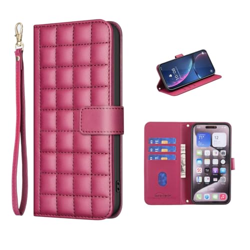 COQUE Hülle Für Oppo A60 4G, Magnetverschluss Air-Cushion Texturierte Kartenfach-Geldbörse, Kompatibel Mit Oppo A60 4G-Rot COQUE Hülle Für Oppo A60 4G, Magnetverschluss Air-Cushion Texturierte Kartenfach-Geldbörse, Kompatibel Mit Oppo A60 4G-Rot von COQUE