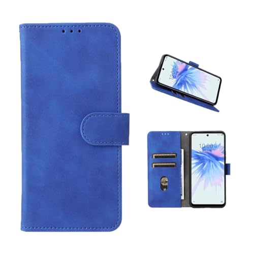 COQUE Hülle Motorola Edge 60 Fusion Handyhülle Mit Kartensteckplatz Klappe Brieftasche Design, weiche Ledertasche für Motorola Edge 60 Fusion-Blau COQUE Hülle Motorola Edge 60 Fusion Handyhülle Mit Kartensteckplatz Klappe Brieftasche Design, weiche Ledertasche für Motorola Edge 60 Fusion-Blau von COQUE