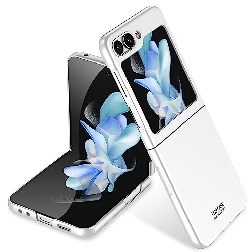 COQUE Hülle für Galaxy Z Flip 5, Ultra Slim Minimalistische Anti-Drop-Handyhülle, Falthülle für Samsung Galaxy Z Flip 5 5G-Silber COQUE Hülle für Galaxy Z Flip 5, Ultra Slim Minimalistische Anti-Drop-Handyhülle, Falthülle für Samsung Galaxy Z Flip 5 5G-Silber von COQUE