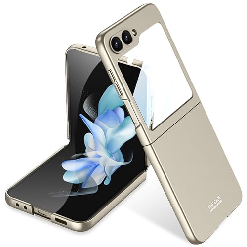 COQUE Hülle für Galaxy Z Flip 6, Slim Style Shell Film All Inclusive Handyhülle, Faltbare Handyhülle für Samsung Galaxy Z Flip 6 5G-Gold COQUE Hülle für Galaxy Z Flip 6, Slim Style Shell Film All Inclusive Handyhülle, Faltbare Handyhülle für Samsung Galaxy Z Flip 6 5G-Gold von COQUE