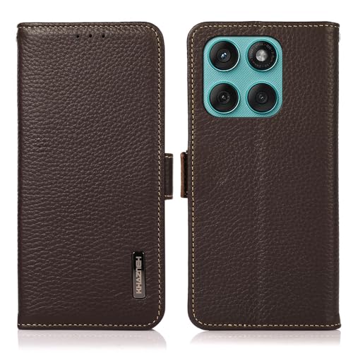 COQUE Hülle für Motorola Edge 60 Fusion Abdeckung, Litschi magnetisches Leder Seite RFID Modell Anti-Diebstahl Handyhülle Hülle für Motorola Edge 60 Fusion-Marrone COQUE Hülle für Motorola Edge 60 Fusion Abdeckung, Litschi magnetisches Leder Seite RFID Modell Anti-Diebstahl Handyhülle Hülle für Motorola Edge 60 Fusion-Marrone von COQUE