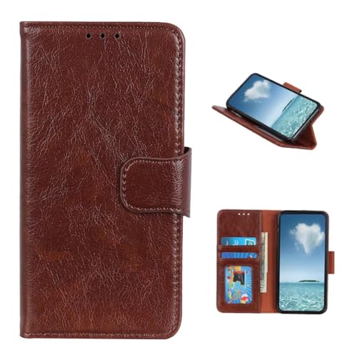COQUE Hülle für Motorola Edge 60 Fusion Handyhülle, Klapp-Hülle Mit 2 Kartenfächern, Motorola Edge 60 Fusion Nappa Leder Handycover-Braun COQUE Hülle für Motorola Edge 60 Fusion Handyhülle, Klapp-Hülle Mit 2 Kartenfächern, Motorola Edge 60 Fusion Nappa Leder Handycover-Braun von COQUE
