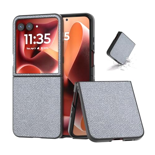 COQUE Hülle für Motorola Razr 60 Ultra Handy, Motorola Razr 60 Ultra Verfügt Über Eine Klappbare Flipcover, Mit Atemberaubenden Farbmustern Handyhülle(Schwarz) von COQUE