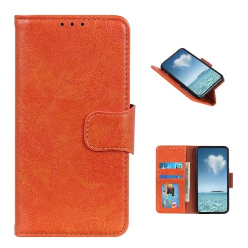 COQUE Hülle für OnePlus Ace 5 Handyhülle, Klapp-Hülle Mit 2 Kartenfächern, OnePlus Ace 5 Nappa Leder Handycover-Orange COQUE Hülle für OnePlus Ace 5 Handyhülle, Klapp-Hülle Mit 2 Kartenfächern, OnePlus Ace 5 Nappa Leder Handycover-Orange von COQUE