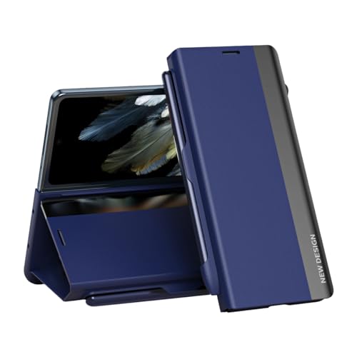COQUE Hülle für OnePlus Open Gehäuse,Magnetische Lederhülle für Smartphones auf der rechten Seite,Stoßfeste TPU Handyhülle für OnePlus Open-Dunkelblau COQUE Hülle für OnePlus Open Gehäuse,Magnetische Lederhülle für Smartphones auf der rechten Seite,Stoßfeste TPU Handyhülle für OnePlus Open-Dunkelblau von COQUE