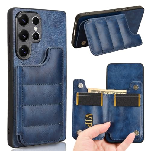 COQUE Hülle für Samsung Galaxy S25 Ultra Rinderprägung Magnetische Kartenhalter-Ständer Rückseite TPU Samsung Galaxy S25 Ultra Handyhülle-Blau COQUE Hülle für Samsung Galaxy S25 Ultra Rinderprägung Magnetische Kartenhalter-Ständer Rückseite TPU Samsung Galaxy S25 Ultra Handyhülle-Blau von COQUE