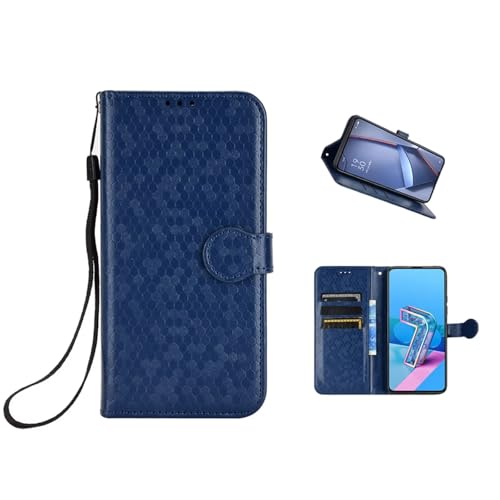 COQUE Hülle für Tecno Camon 40 4G Handyhülle Mit Punktenmuster Und Kartenfach-Geldbörse Tecno Camon 40 4G Schutzhülle-Blau COQUE Hülle für Tecno Camon 40 4G Handyhülle Mit Punktenmuster Und Kartenfach-Geldbörse Tecno Camon 40 4G Schutzhülle-Blau von COQUE