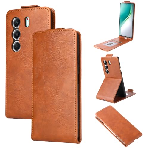 COQUE Hülle für Tecno Camon 40 Pro 5G Handyhülle, Die Retro-Textur des Oberen Verschlussdesigns für Das Tecno Camon 40 Pro 5G-Braun COQUE Hülle für Tecno Camon 40 Pro 5G Handyhülle, Die Retro-Textur des Oberen Verschlussdesigns für Das Tecno Camon 40 Pro 5G-Braun von COQUE