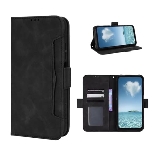 COQUE Hülle für Umidigi G100A Handy, Magnetische Seitentasche mit Mehreren Steckplätzen für Geschäftskarten, Umidigi G100A Schutzhülle-Schwarz COQUE Hülle für Umidigi G100A Handy, Magnetische Seitentasche mit Mehreren Steckplätzen für Geschäftskarten, Umidigi G100A Schutzhülle-Schwarz von COQUE