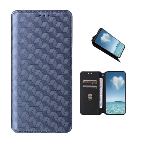 COQUE Hülle für G100A Handyhülle, Dreidimensionale Textur (Stoßfest) Flip Cover-Blau von COQUE