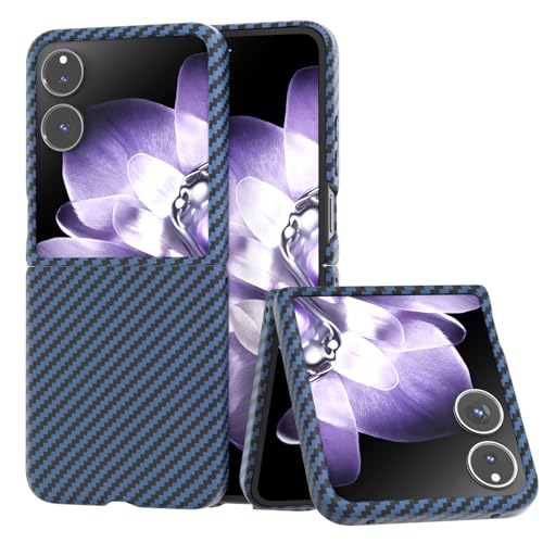 COQUE-Hülle für Xiaomi Mix Flip Hülle, Flip Carbon Fiber Series Handyhülle Xiaomi Mix Flip(blau) von COQUE