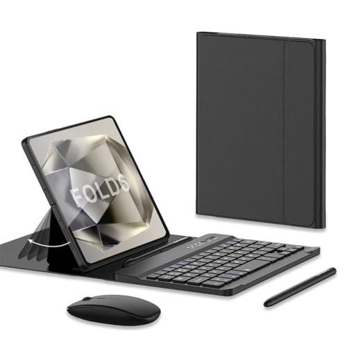 COQUE Mobiles Office-Zubehörset für Samsung Galaxy Z Fold 6, Tastaturholster/Tastatur/Stiftschlitz/Halteretui/Klappbare Ledertasche, Office-Set-Schwarz COQUE Mobiles Office-Zubehörset für Samsung Galaxy Z Fold 6, Tastaturholster/Tastatur/Stiftschlitz/Halteretui/Klappbare Ledertasche, Office-Set-Schwarz von COQUE