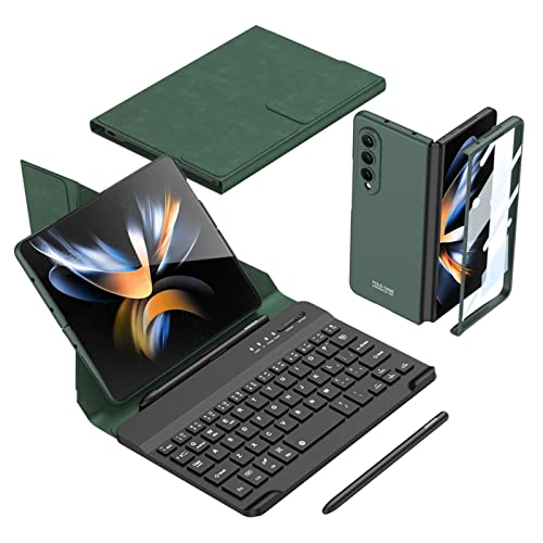 COQUE Samsung Galaxy Z Fold 3 Handyhülle,Handy Büro Tastatur+Touch Stift,Schutzfolie integrierte Handy Fall Kit,Faltbare Hülle für Samsung Galaxy Z Fold 3 5G-Grün COQUE Samsung Galaxy Z Fold 3 Handyhülle,Handy Büro Tastatur+Touch Stift,Schutzfolie integrierte Handy Fall Kit,Faltbare Hülle für Samsung Galaxy Z Fold 3 5G-Grün von COQUE