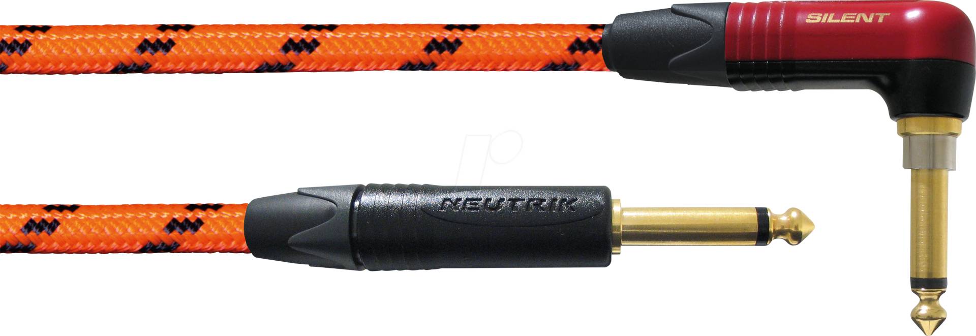 BLACKLIGHT 6PROS - Instrumentenkabel BLACKLIGHT PR-SILENT, 6 m, orange, 6,3 mm Mono von CORDIAL