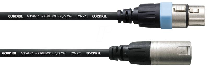 CCM-FM 0,5SW - Mikrofonkabel, XLR Stecker/ XLR Kupplung, 0,5m, sw von CORDIAL