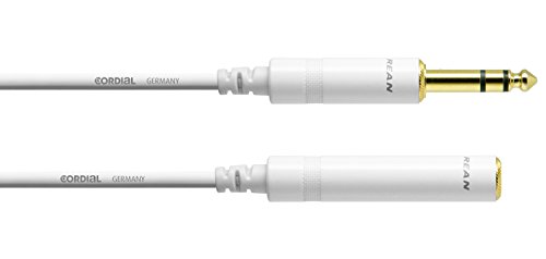 CORDIAL CABLES Audiokabel Klinkenstecker / Klinkenbuchse 3 m weiß AUDIO-KABEL Essentials Jack CORDIAL CABLES Audiokabel Klinkenstecker / Klinkenbuchse 3 m weiß AUDIO-KABEL Essentials Jack von CORDIAL