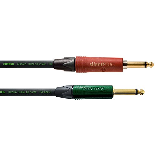 CORDIAL CABLES Gitarrenkabel Klinke/Klinke SILENT Road - 3m INSTRUMENTENKABEL Peak Silent von CORDIAL