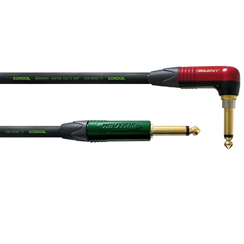 CORDIAL CABLES Gitarrenkabel Klinke/Klinke SILENT abgewinkelt Road - 6m INSTRUMENT KABEL Peak Silent CORDIAL CABLES Gitarrenkabel Klinke/Klinke SILENT abgewinkelt Road - 6m INSTRUMENT KABEL Peak Silent von CORDIAL