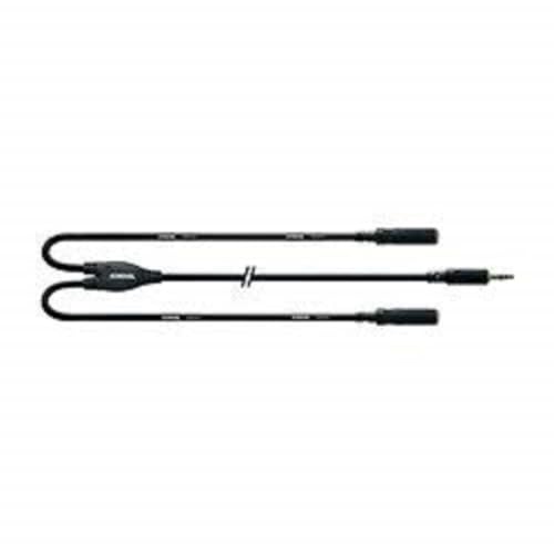CORDIAL CABLES Y-Kabel Träger Minijack Stereo/2 Minijack weiblich 30 cm BRETELLE Essentials Kabel Mini-Jack / Jack von CORDIAL