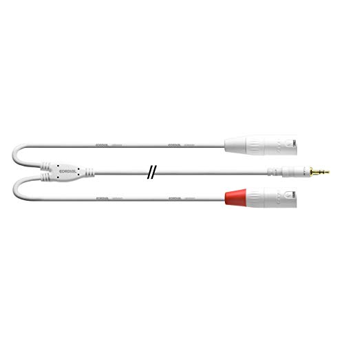 CORDIAL CABLES Y-Kabel Träger Stereo-Mini-Stecker/2 XLR-Stecker 3 m weiß BRETELLE Essentials Mini-Jack / XLR-Kabel CORDIAL CABLES Y-Kabel Träger Stereo-Mini-Stecker/2 XLR-Stecker 3 m weiß BRETELLE Essentials Mini-Jack / XLR-Kabel von CORDIAL