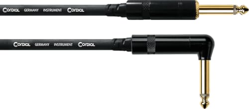 CORDIAL - CCI1.5PR - Gitarrenkabel gerade/gewinkelt 1,5 m, REAN-Stecker 6,35 mm, vergoldet, Essentials CORDIAL - CCI1.5PR - Gitarrenkabel gerade/gewinkelt 1,5 m, REAN-Stecker 6,35 mm, vergoldet, Essentials von CORDIAL