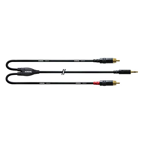 CORDIAL Kabel Y Adapter minijack stereo/2 Rca 3 m Kabel Adapter Essentials Mini-Jack / RCA von CORDIAL