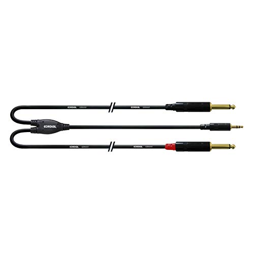 CORDIAL Kabel Y Adapter minijack stereo/2 jack mono lang 3 m Kabel Adapter Essentials Mini-Jack / Jack von CORDIAL